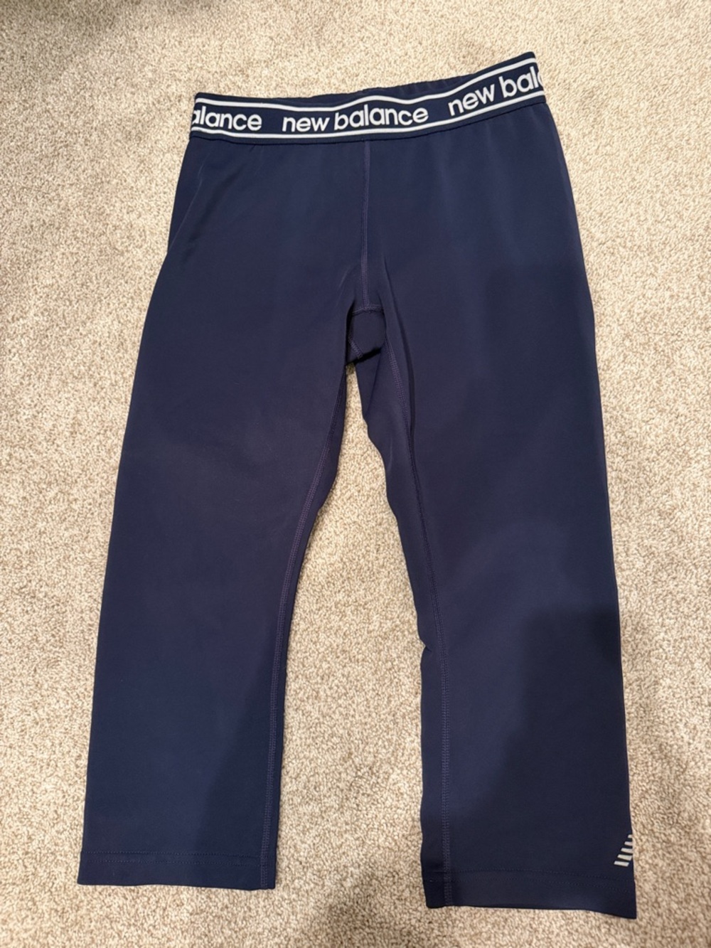 New Balance Navy Capri Performance Leggings